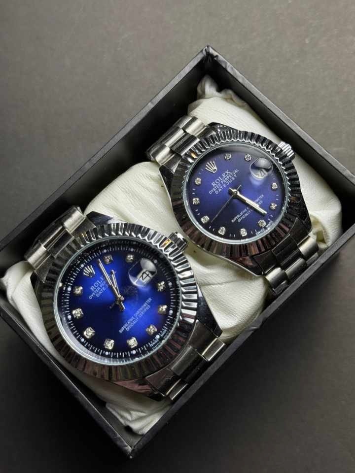 Couple Watch Set Rolex Oyster Perpetual Datejust-Style Watches