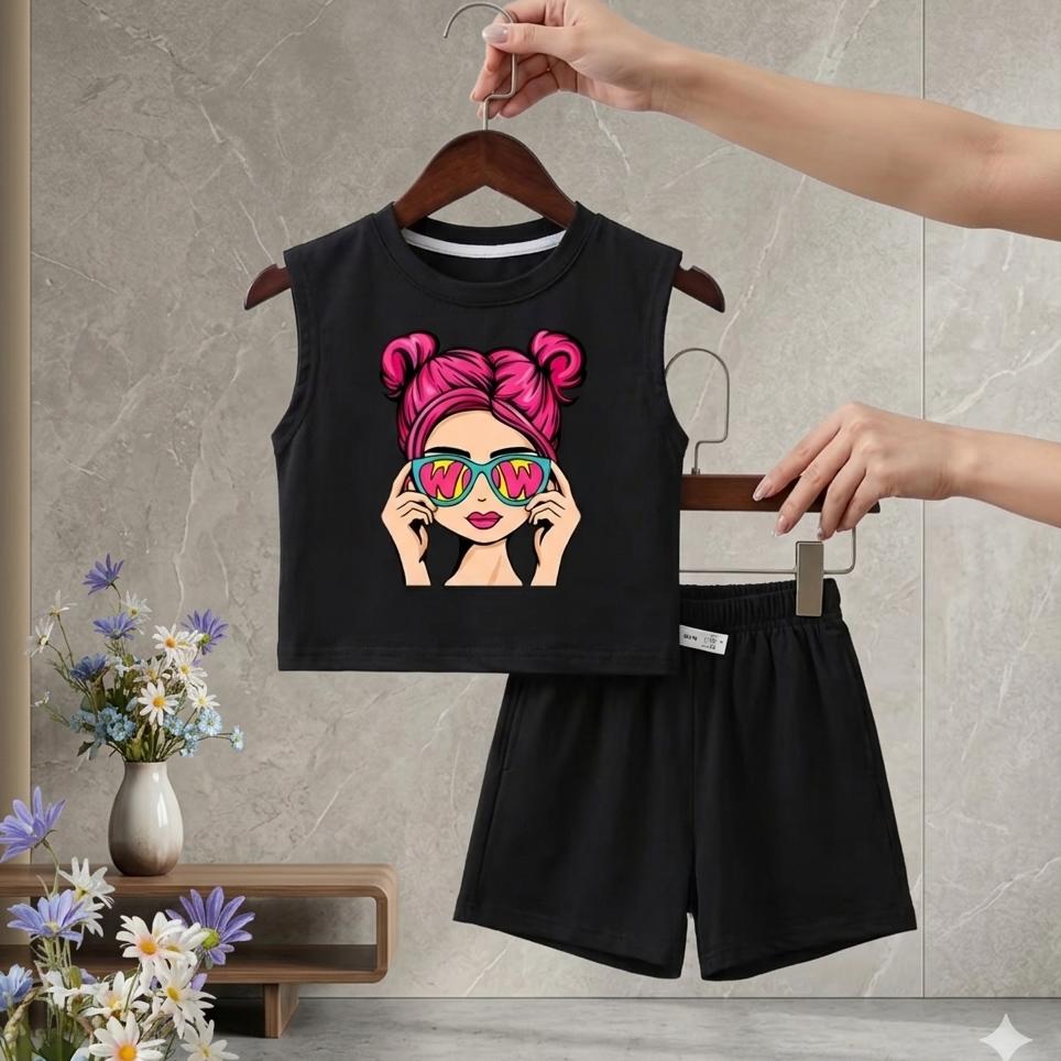 Baby Tshirt and Pant Set-Black 2