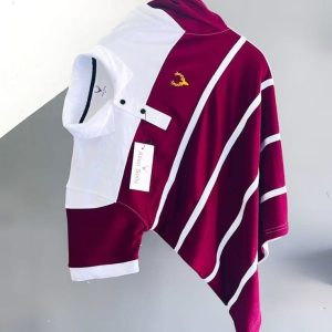 Stripe Polo Shirt - GSM: 170 (+-10) Maroon