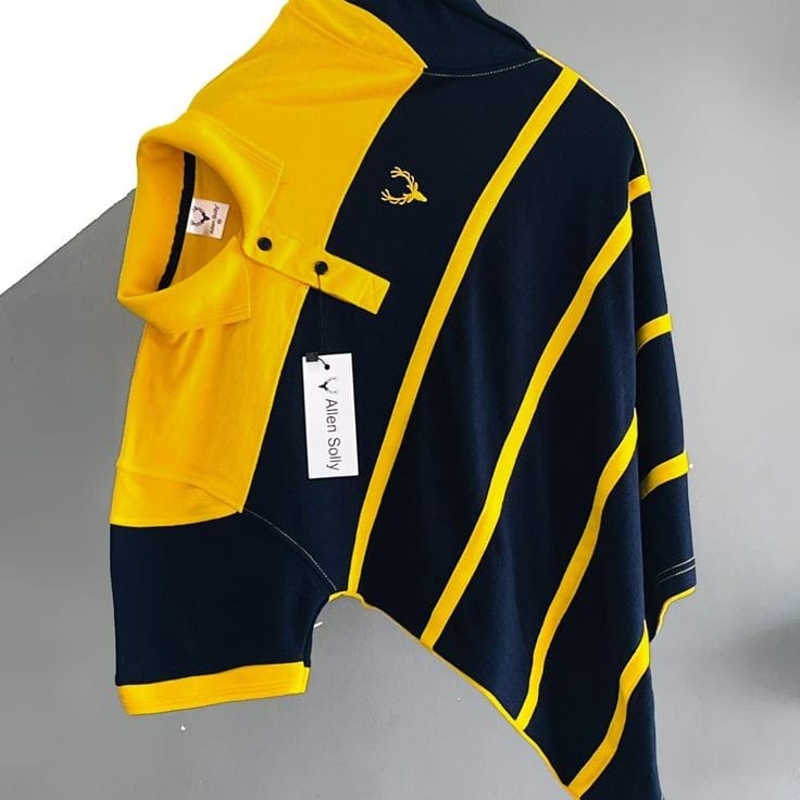 Stripe Polo Shirt - GSM: 170 (+-10) Navy Blue