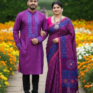 Couple Sharee and Panjabi