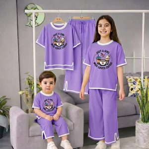 Half Sleeve T-shirt and Pant Set for bay and kids