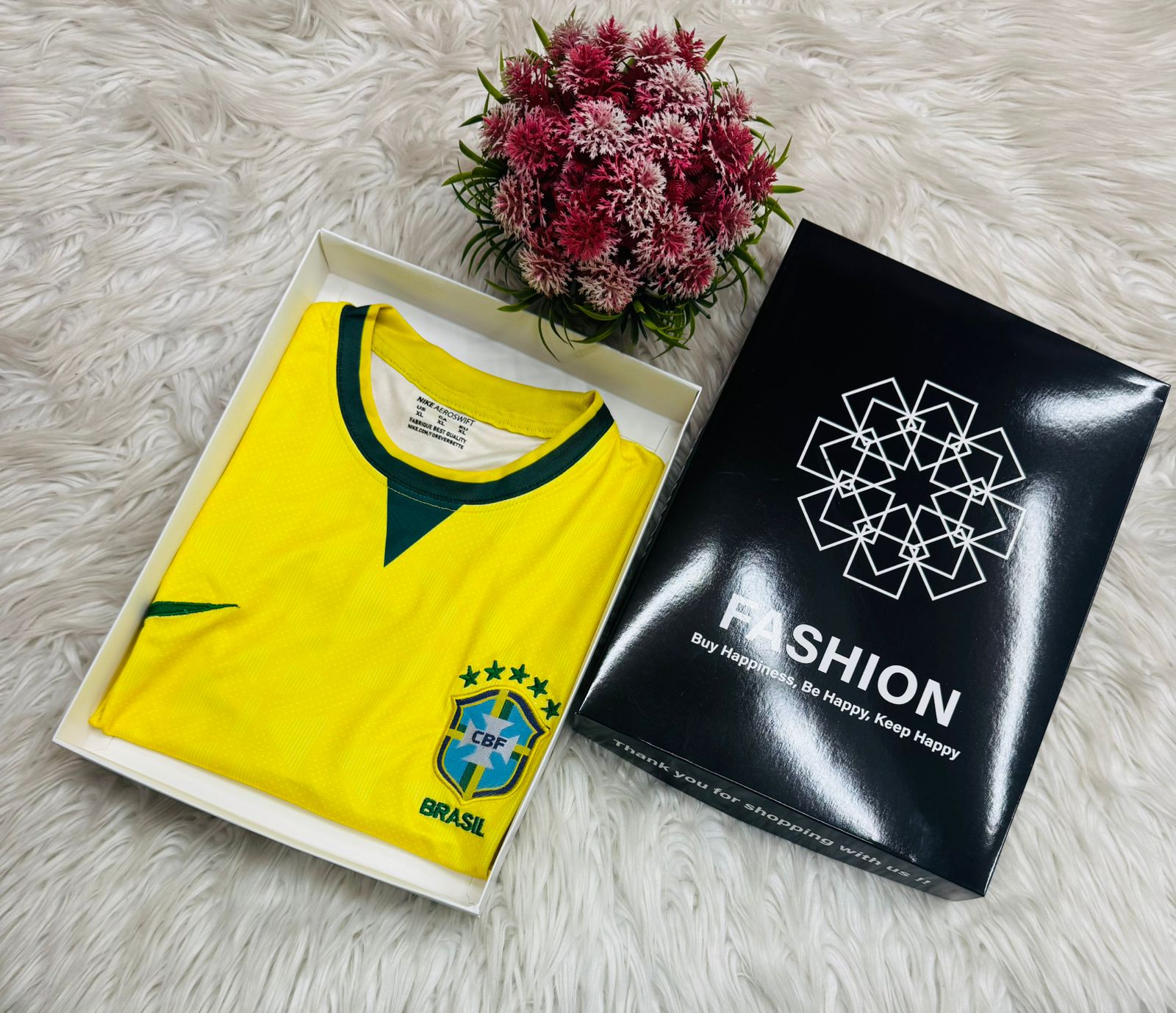 World Cup Embroidery Jersey for Adult- Brazil
