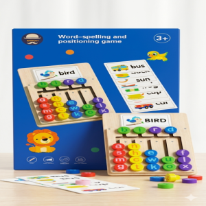 Educational Word Spelling and Positioning Game for Kids – Alphabet Learning Toy